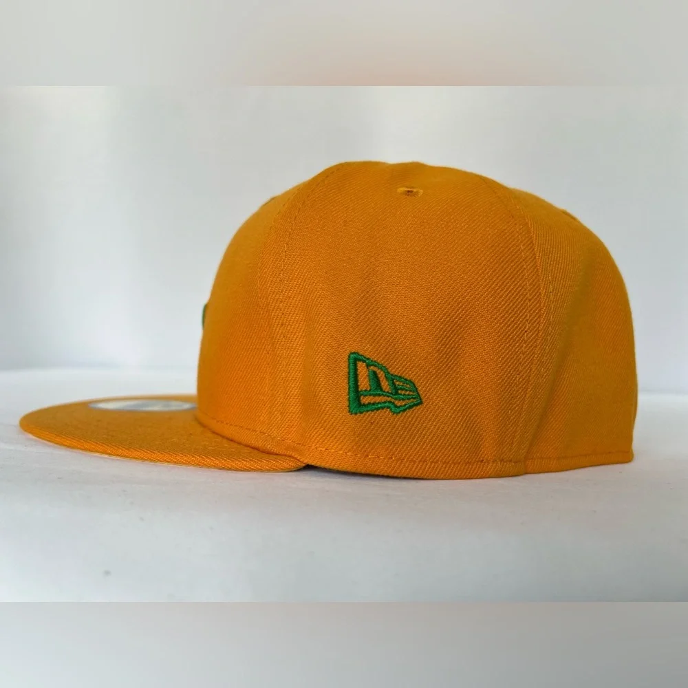 Houston Astros New Era X Premium Silver Anniv. Mango MLB Fitted Hat Size:7 1/8 - Picture 4 of 8